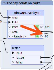 PointOnAreaOverlayer rejected features